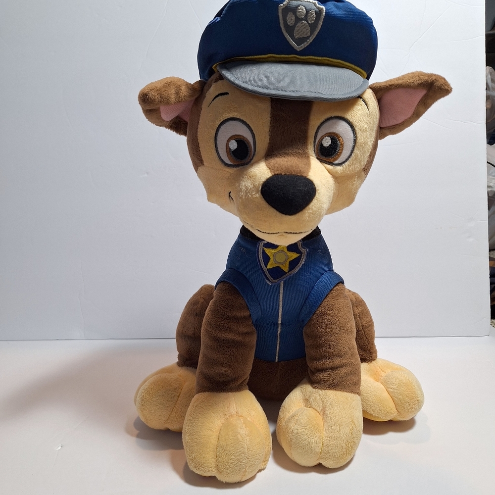 Paw Patrol Chase Nickelodeon Medium 16” Plush Stuffed Animal Police Dog 2020
